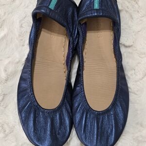 Tieks Blue Leather Flats